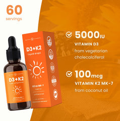 Family-friendly Vitamin D3 K2 Drops for kids and adults