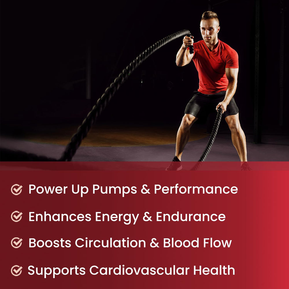 NutraChamps Nitric Oxide L-Arginine visualization — supports endurance and blood flow
