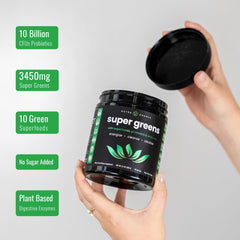 NutraChamps Super Greens Berry packaging back view