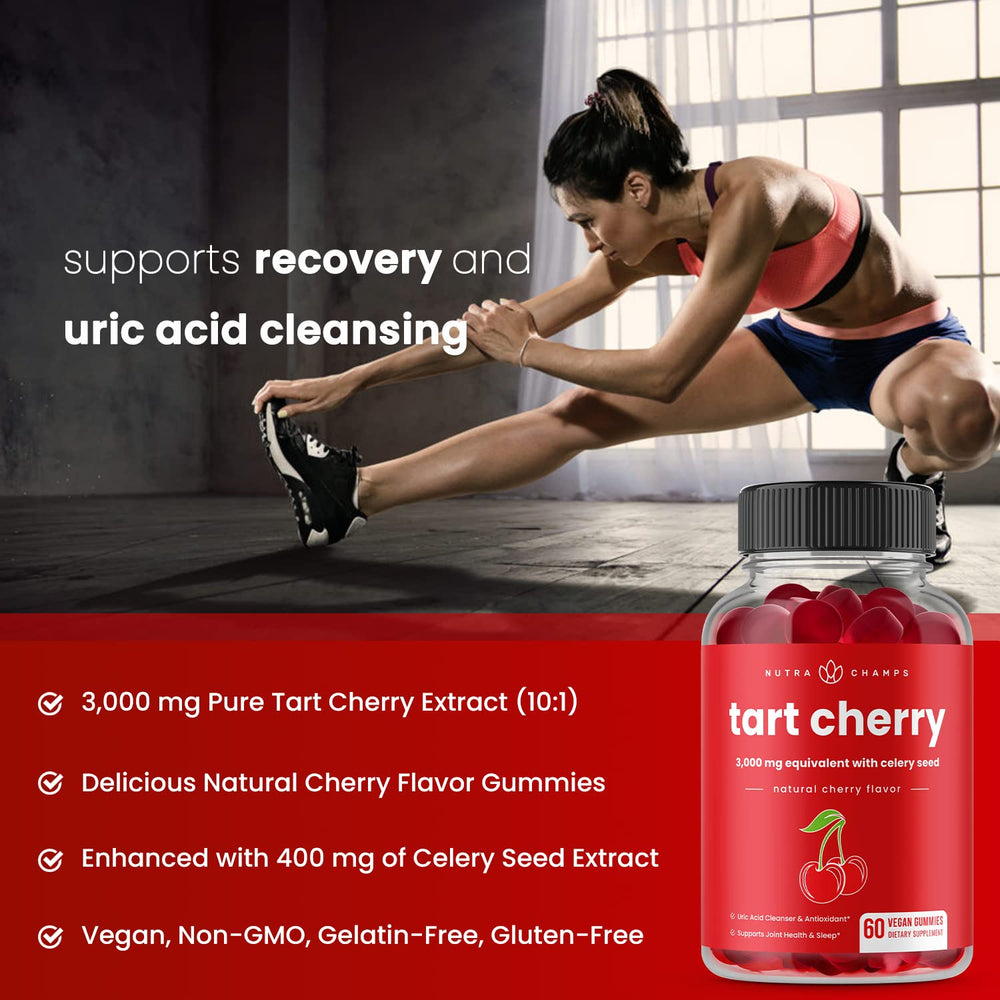 Ingredients list for NutraChamps Tart Cherry Gummies