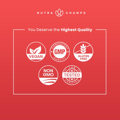 Serving suggestion with gummies and a glass of water