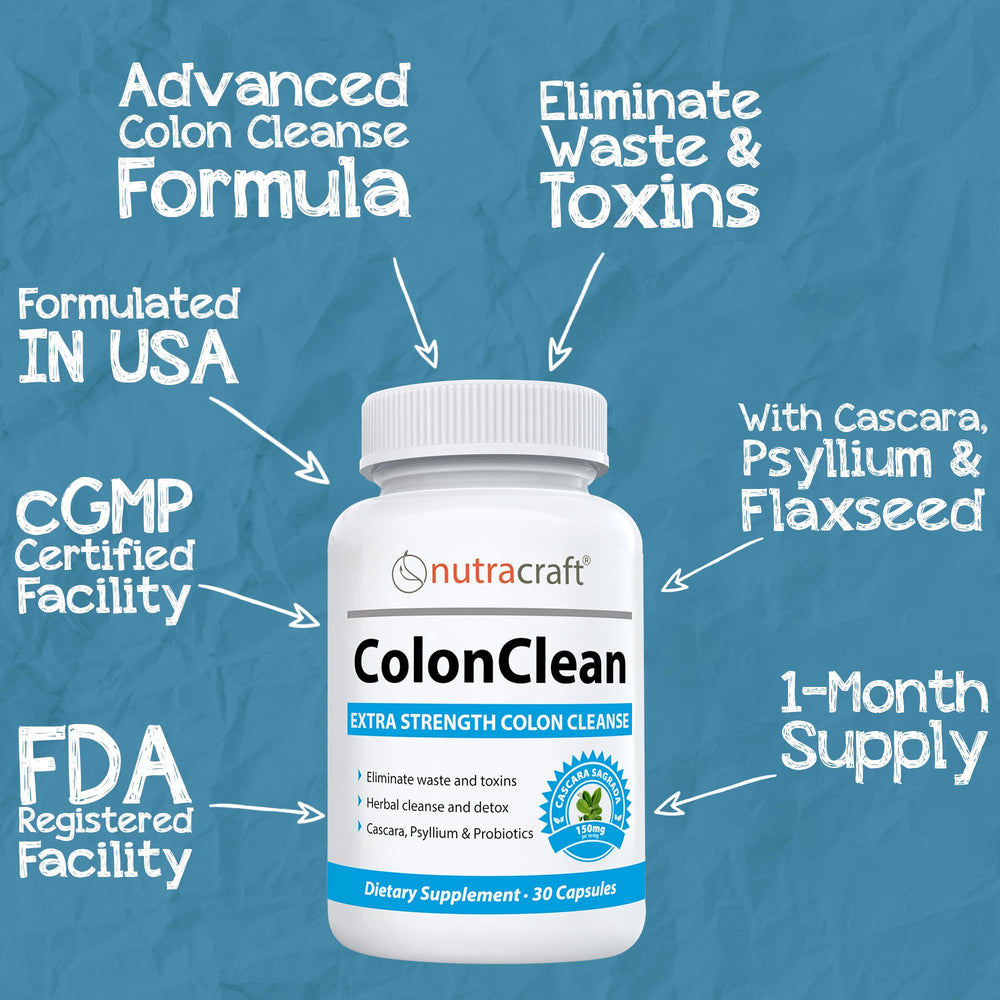 ColonClean 30 capsules bottle label