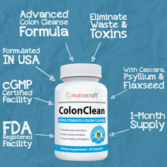 Nutracraft ColonClean free ebook banner offers digestive health tips