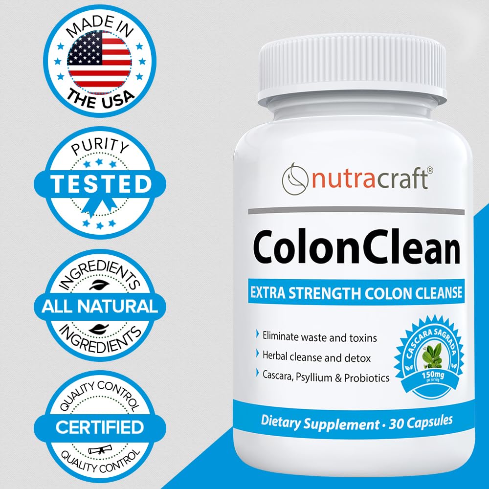 Nutracraft ColonClean packaging on shelf communicates a complete detox solution