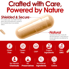 Third-party lab tested seal and USA facility note