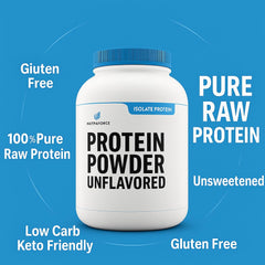 NutraForce unflavored whey isolate 2 lb back nutrition panel