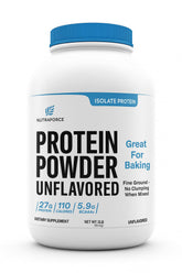 NutraForce unflavored whey isolate 2 lb front label