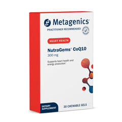 Metagenics NutraGems CoQ10 300 mg chewable gels bottle front view