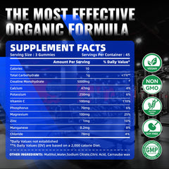 Blueberry electrolyte gummies close-up