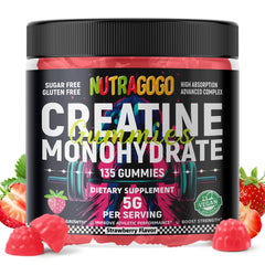 NUTRAGOGO Creatine Monohydrate Gummies bottle - 135 count