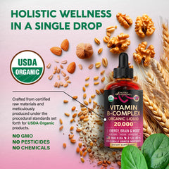NUTRAHARMONY B Complex Drops berry flavor aroma enhances daily routines.