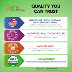 Eco-friendly NUTRAHARMONY packaging presentation