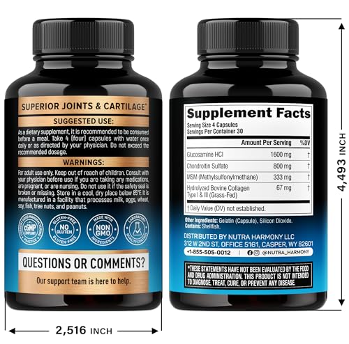 NutraHarmony capsules closeup highlighting joint-supporting formula