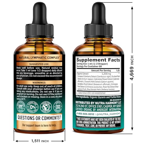 NutraHarmony Lymph Drops pour demonstrates quick-acting herbal balance for daily wellness