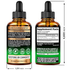 NUTRAHARMONY Mullein Drops ingredients close-up shows organic purity