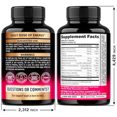 nutraharmony vitamin b complex capsules closeup highlighting brain clarity