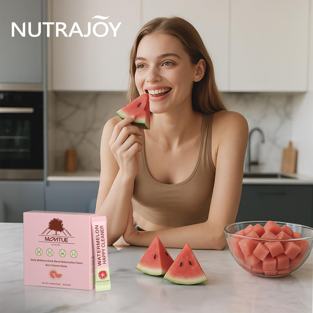 Happy Cleaner powder dissolves in yogurt, oatmeal, or smoothies for all ages