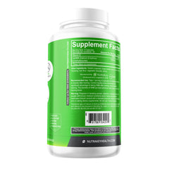 NutraKey HMB Capsules bottle back label with supplement facts