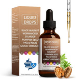 Bottle of Nutralis Black Walnut Wormwood Gut Cleanse liquid drops with label
