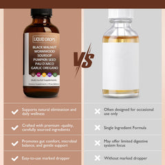 Vegan, additive-free Nutralis liquid drops label