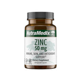 Hero image of NutraMedix Zinc 50mg bottle with 60 capsules