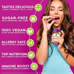 Close-up of vegan plant-based gummy texture