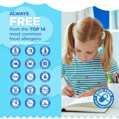 Sugar-free badge on product packaging