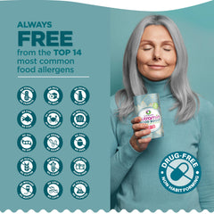 Allergen-free claim: gluten-free, gelatin-free