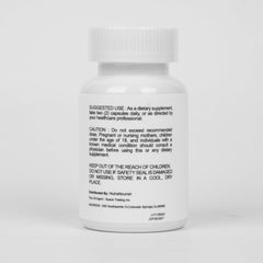 Supplement bottle with 60 count and clean label