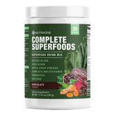 NutraOne Complete Superfoods bottle front showing greens and reds blend for daily nutrition