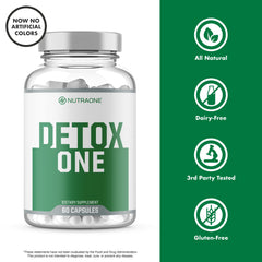 NutraOne DetoxOne powder dissolving in water shows smooth mix.