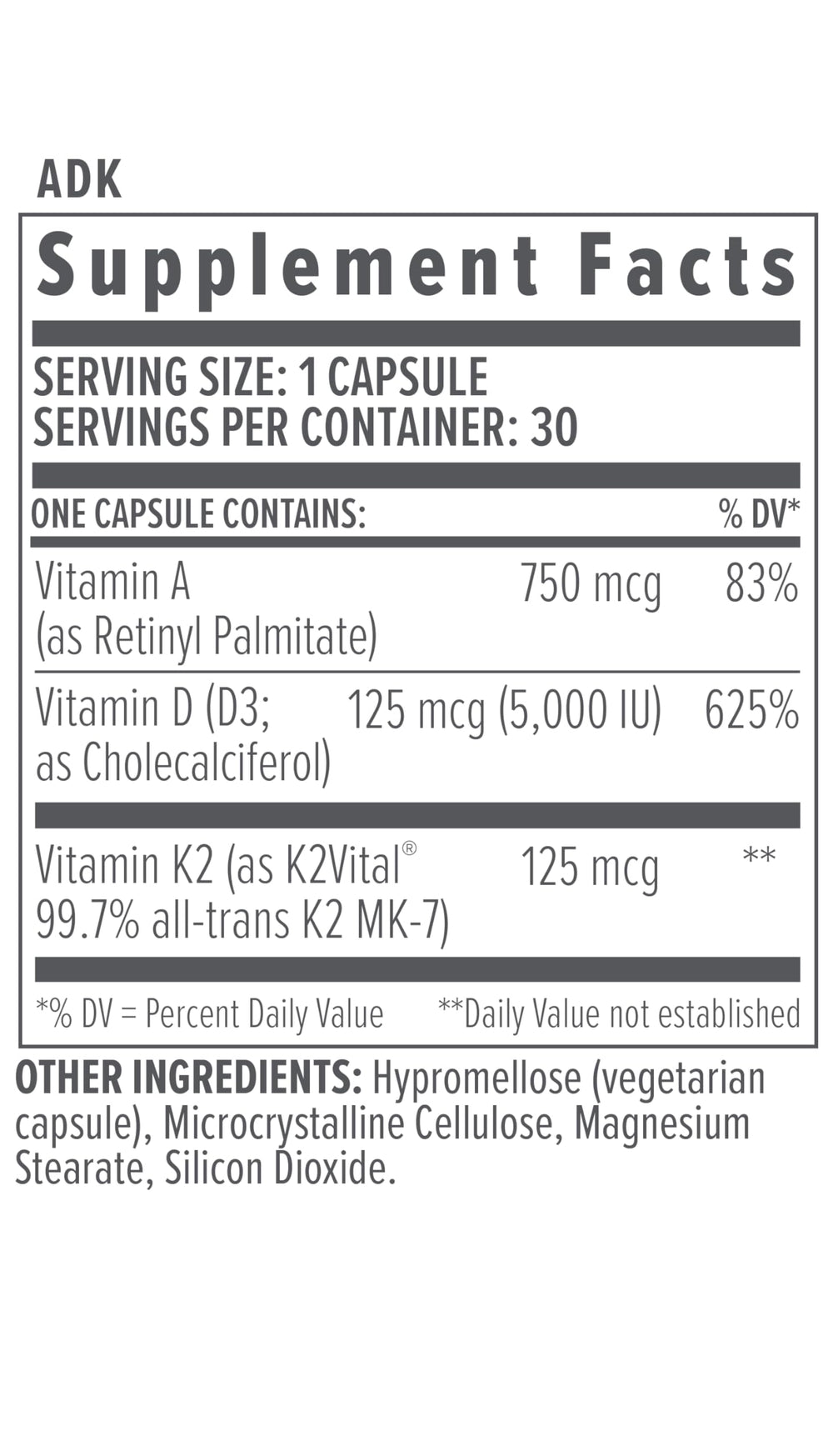 NutraPack nutrients and ingredients