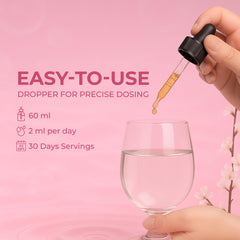 Peach & mango flavored cortisol drops bottle