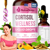 NutraPeaks Cortisol Drops bottle for women