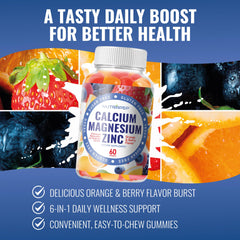 Orange Berry flavor NutraPep Gummies