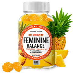 NutraPep Feminine Balance Gummies bottle on white background
