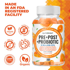 Sugar-free and gluten-free NutraPep gummy label
