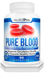 NutraPro Pure Blood bottle with 90 capsules
