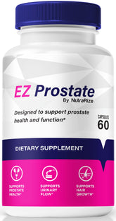 NutraRize EZ Prostate bottle front for easy daily wellness support.