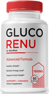 NutraRize Gluco Renu capsules bottle front view