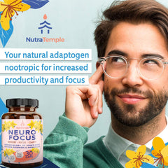 Person studying with improved focus after taking NutraTemple Neuro Focus
