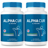 NutraVibe AlphaCur Capsules bottle with 2-pack packaging