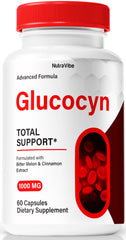 NutraVibe Glucyn bottle with 60 capsules