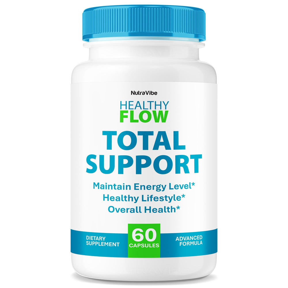 NutraVibe Healthy Flow Blood Support bottle label