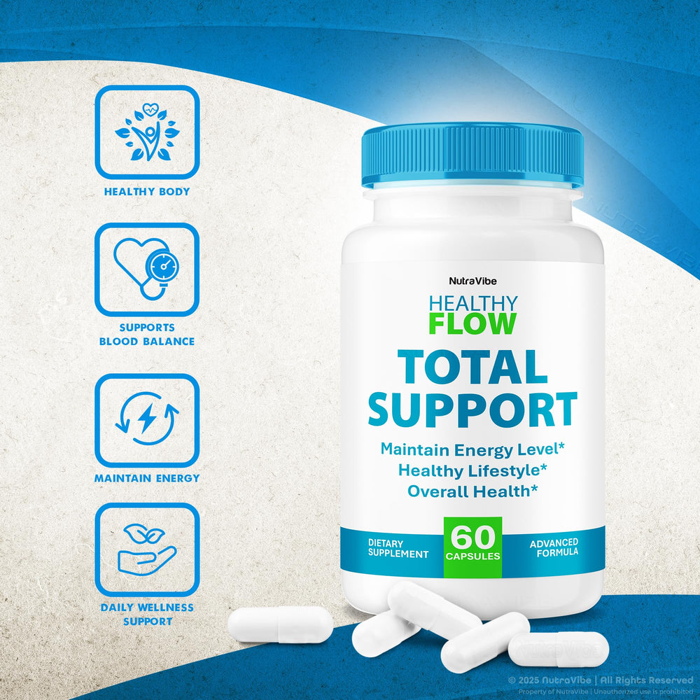 Healthy Flow energy and wellness concept