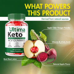 NutraVibe Ultima Keto ACV Gummies skin visual implies skin-supporting premium ingredients.