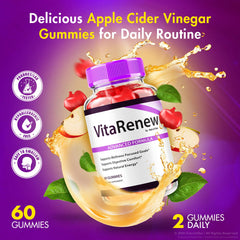 NutraVibe VitaRenew Gomitas closeup texture emphasizes chewy, enjoyable daily habit.