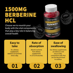 Nutravita Berberine Gummies packaging label