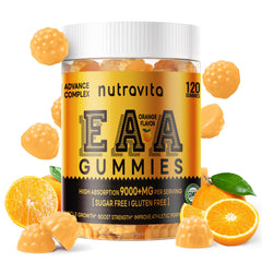 Nutravita EAA Gummies Orange bottle - front view