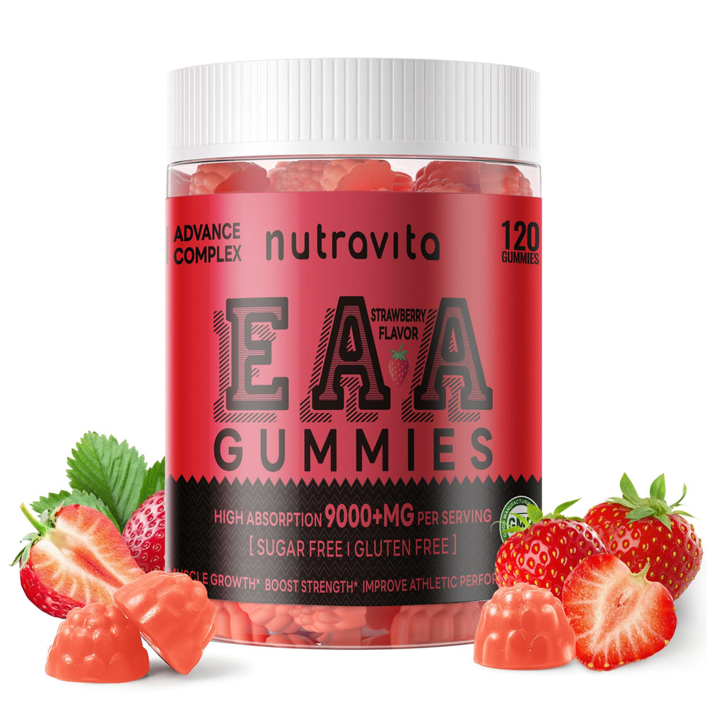 Nutravita EAA Gummies Strawberry front view